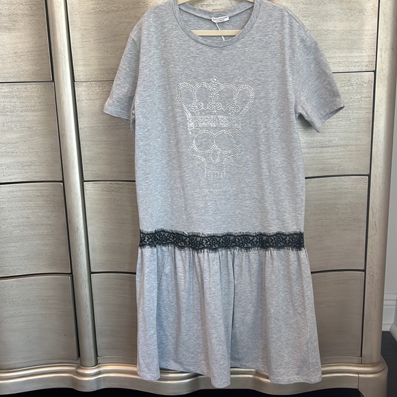 💀 JOHN GALLIANO Rhinestone Skull Dress - Picture 7 of 8